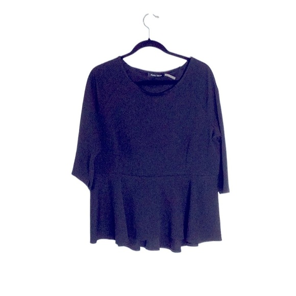 Ivanka Trump Tops - Ivan Trump Black Peplum Top Raglan Sleeve  in size XL